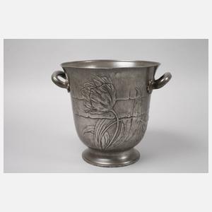 Vier Teile Jugendstilzinn