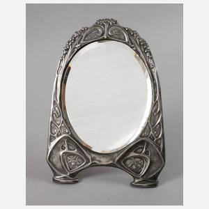 Tischspiegel Jugendstil Zinn