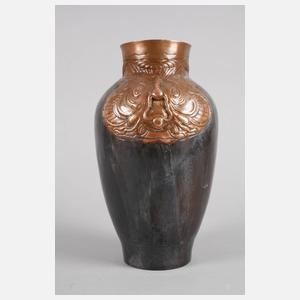 München Kupfervase Jugendstil