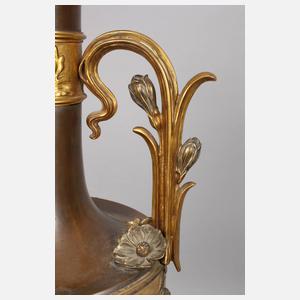 Frankreich große Bodenvase Jugendstil