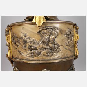 Frankreich große Bodenvase Jugendstil