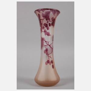 Legras & Cie. Vase Weinlaubdekor