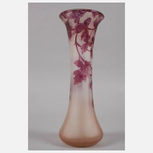 Legras & Cie. Vase Weinlaubdekor