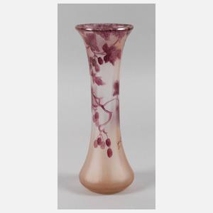 Legras & Cie. Vase Weinlaubdekor