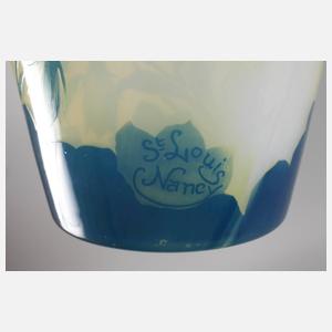 Ätzglasvase St. Louis Nancy