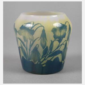 Ätzglasvase St. Louis Nancy