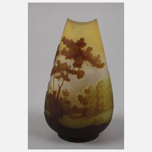 Émile Gallé Vase Landschaftsdekor