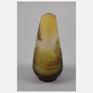 Émile Gallé Vase Landschaftsdekor