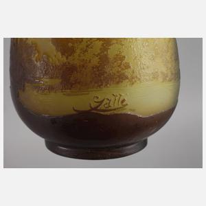 Émile Gallé Vase Landschaftsdekor