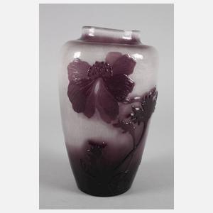 Émile Gallé Ätzglasvase