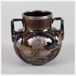 Kralik Vase mit galvanischer Silberauflage