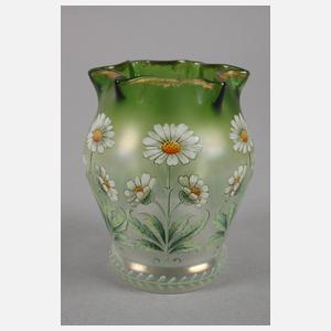 Fritz Heckert Jugendstilvase Margeritendekor