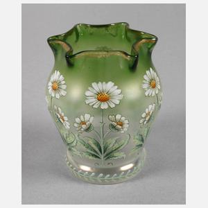 Fritz Heckert Jugendstilvase Margeritendekor