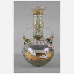 Fritz Heckert Petersdorf Henkelvase "Cypern"