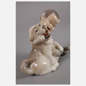 Royal Copenhagen "Faun mit Löwe spielend"