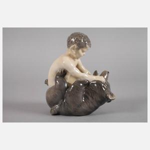 Royal Copenhagen "Faun mit Bär spielend"
