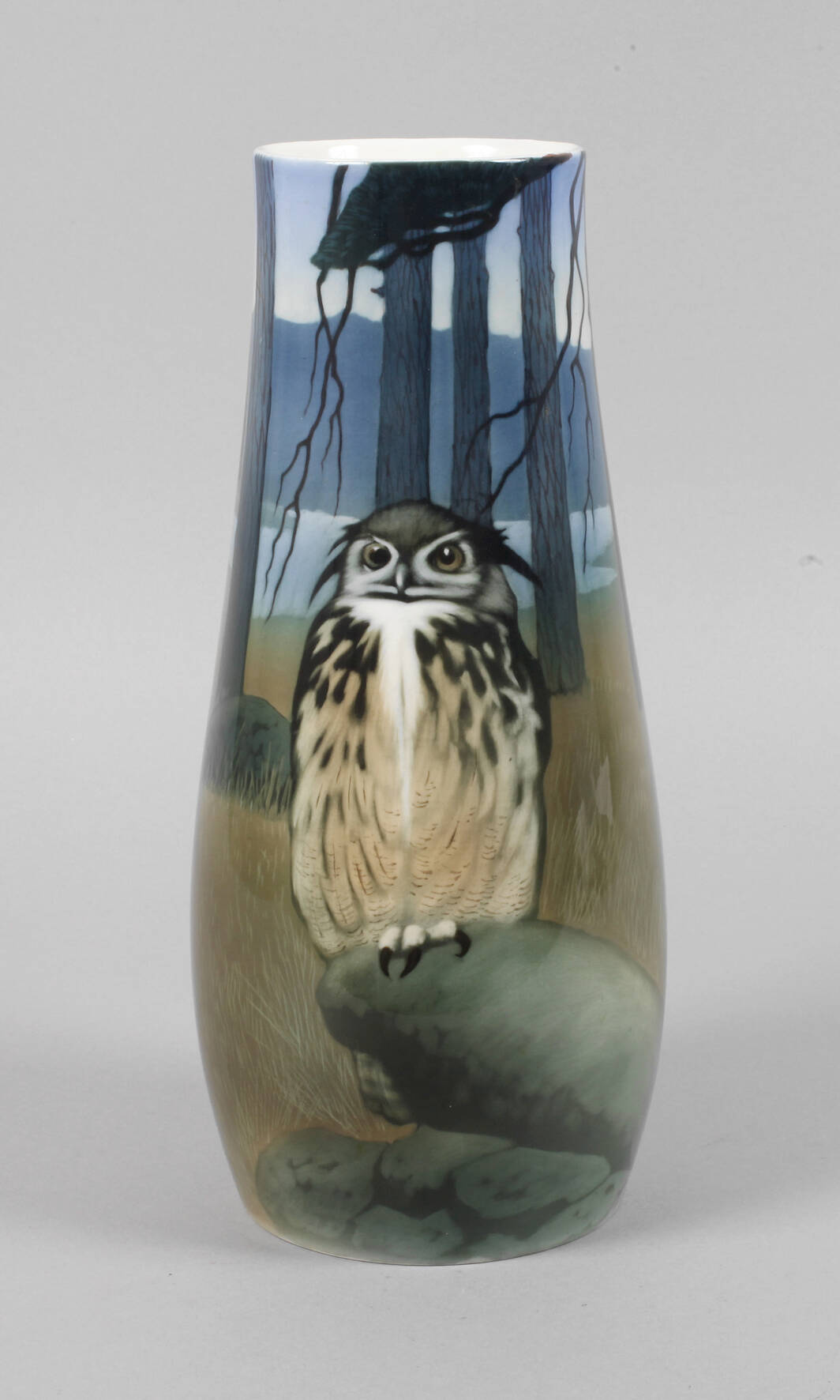 Rörstrand große Vase mit Eulenmotiv