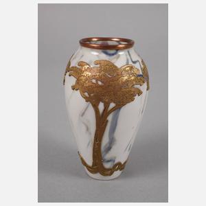 Zwei kleine Vasen mit Messingmontur