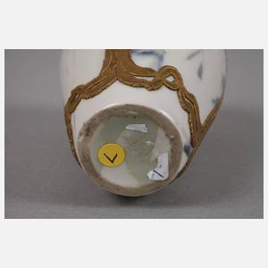 Zwei kleine Vasen mit Messingmontur