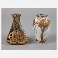 Zwei kleine Vasen mit Messingmontur111