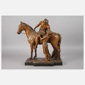 Große Skulptur aus der Nibelungensage