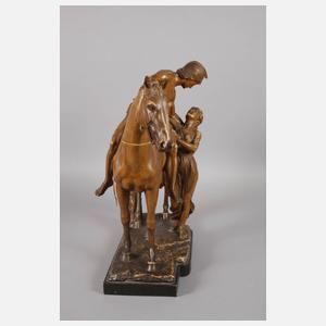 Große Skulptur aus der Nibelungensage