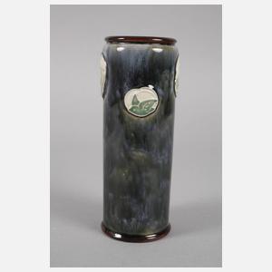 Royal Doulton Vase mit Schwalben