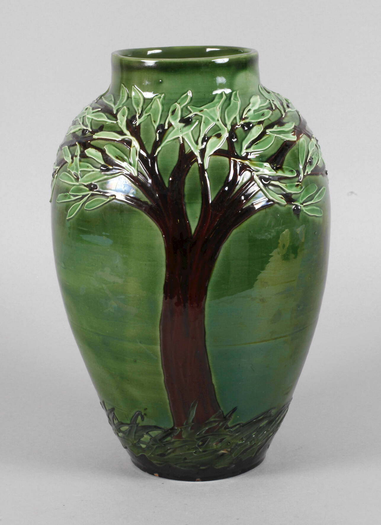 Max Laeuger große Vase mit Olivenbaum