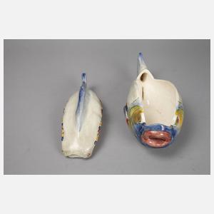 Deckelterrine aus einem Fischservice