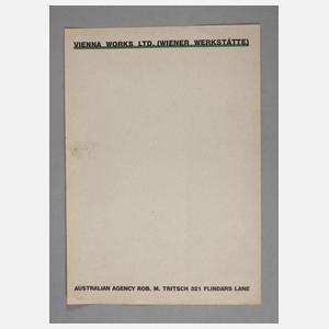 Briefbogen der Wiener Werkstätte