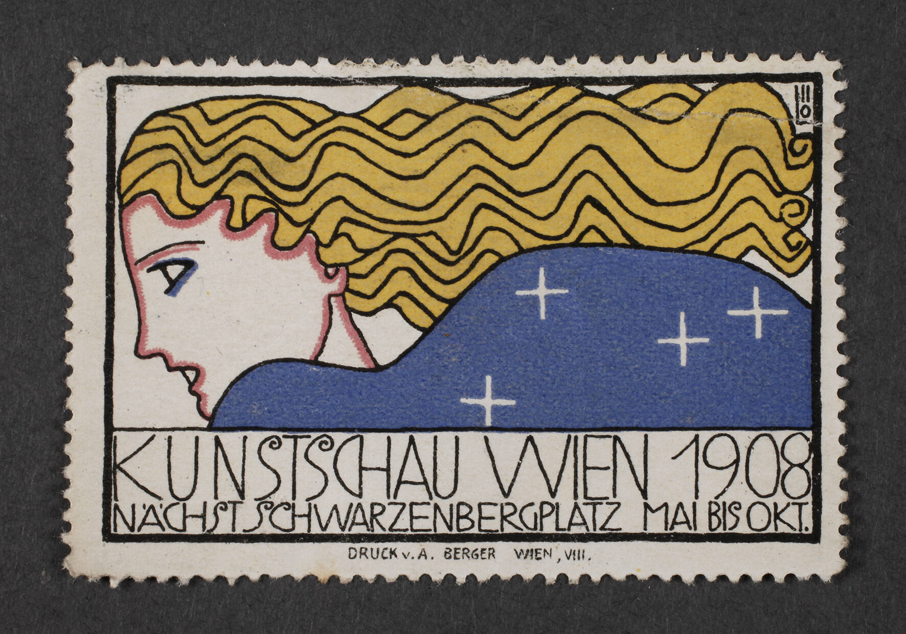 Seltene Werbevignette Wiener Werkstätte