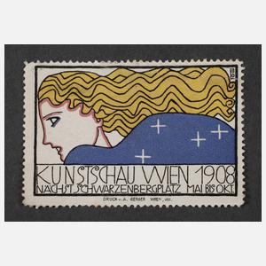 Seltene Werbevignette Wiener Werkstätte