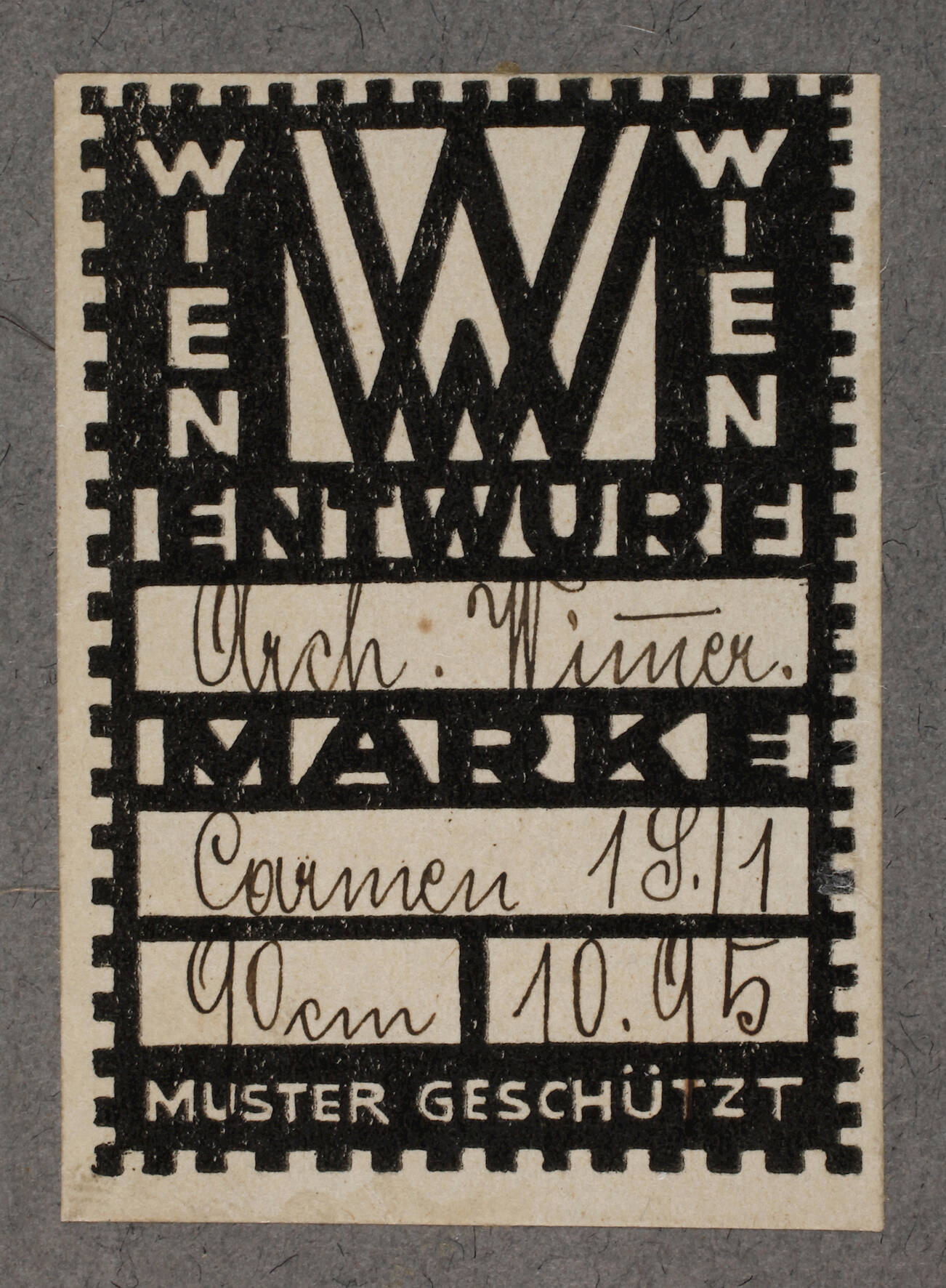 Etikett Wiener Werkstätte