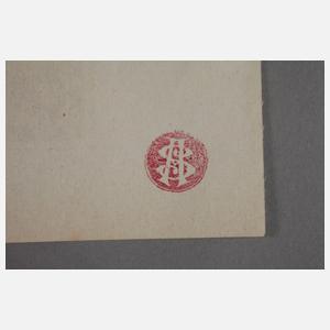 Handwerbezettel der Wiener Werkstätte