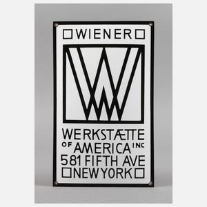 Emailschild Wiener Werkstätte