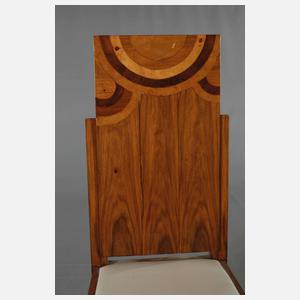 Vier Stühle Art déco