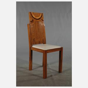 Vier Stühle Art déco