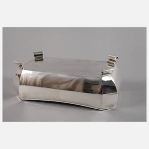 Silber Deckeldose Art déco