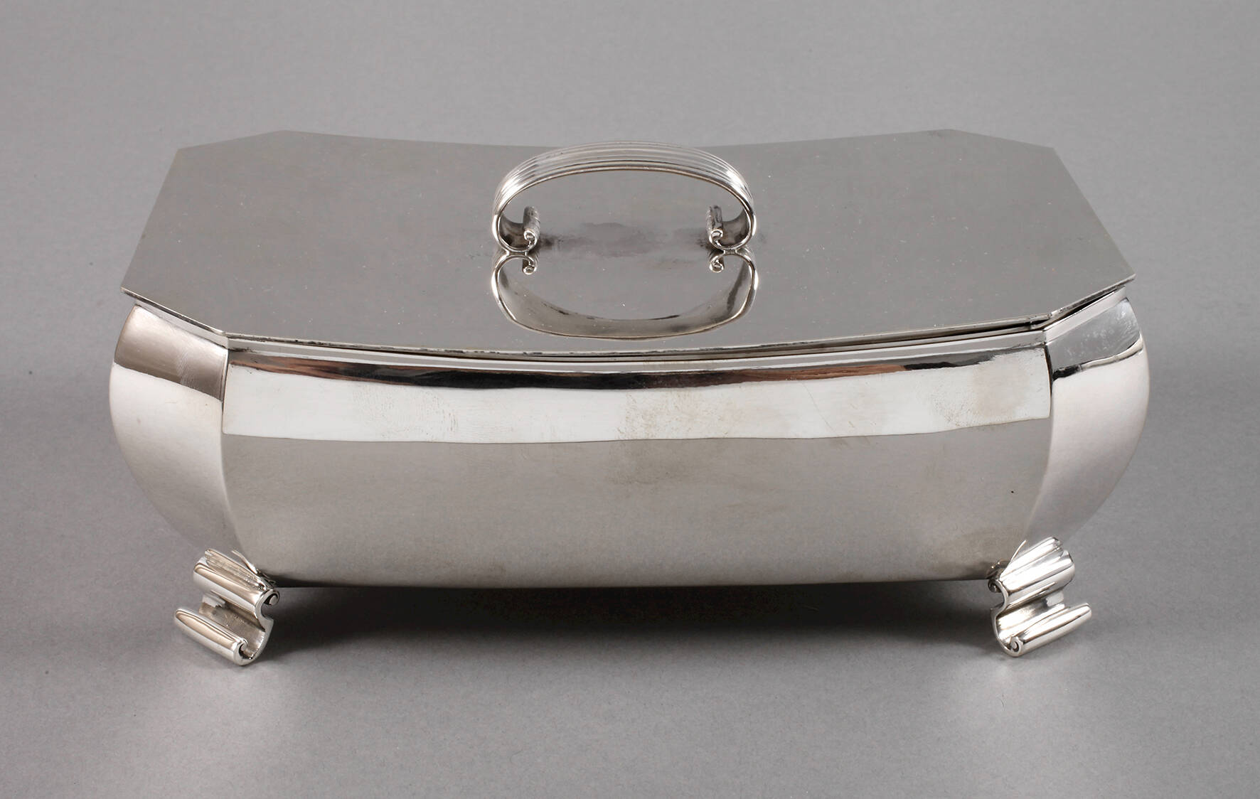 Silber Deckeldose Art déco