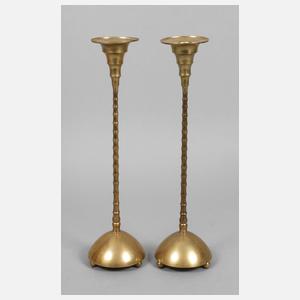 Leuchterpaar Münchener Werkstatt für Kunsthandwerk