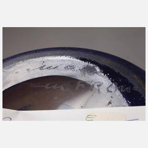 Große Ätzglasvase Degue Paris