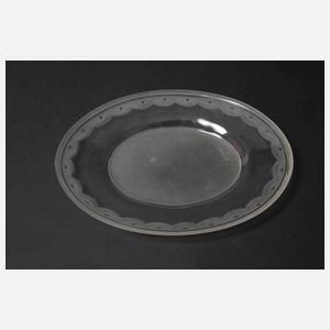 Orrefors Schale mit Figurenfries