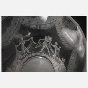 Orrefors Schale mit Figurenfries