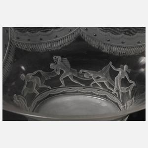 Orrefors Schale mit Figurenfries