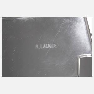 René Lalique Schwalbenpaar auf Bronzesockel