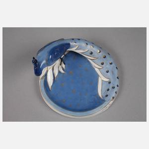 Fraureuth "Schale mit Pfau"