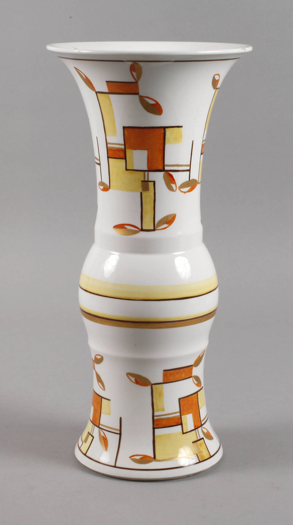 KPM Berlin große "Flötenvase" Art déco