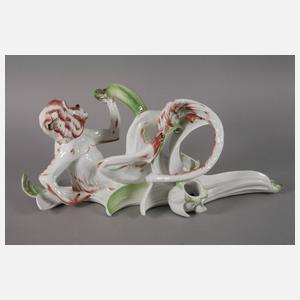 Meissen "Affe als Wandleuchter"