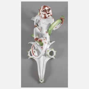 Meissen "Affe als Wandleuchter"