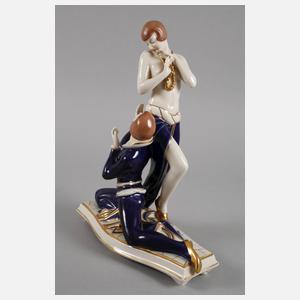 Royal Dux Böhmen Art déco-Tanzpaar